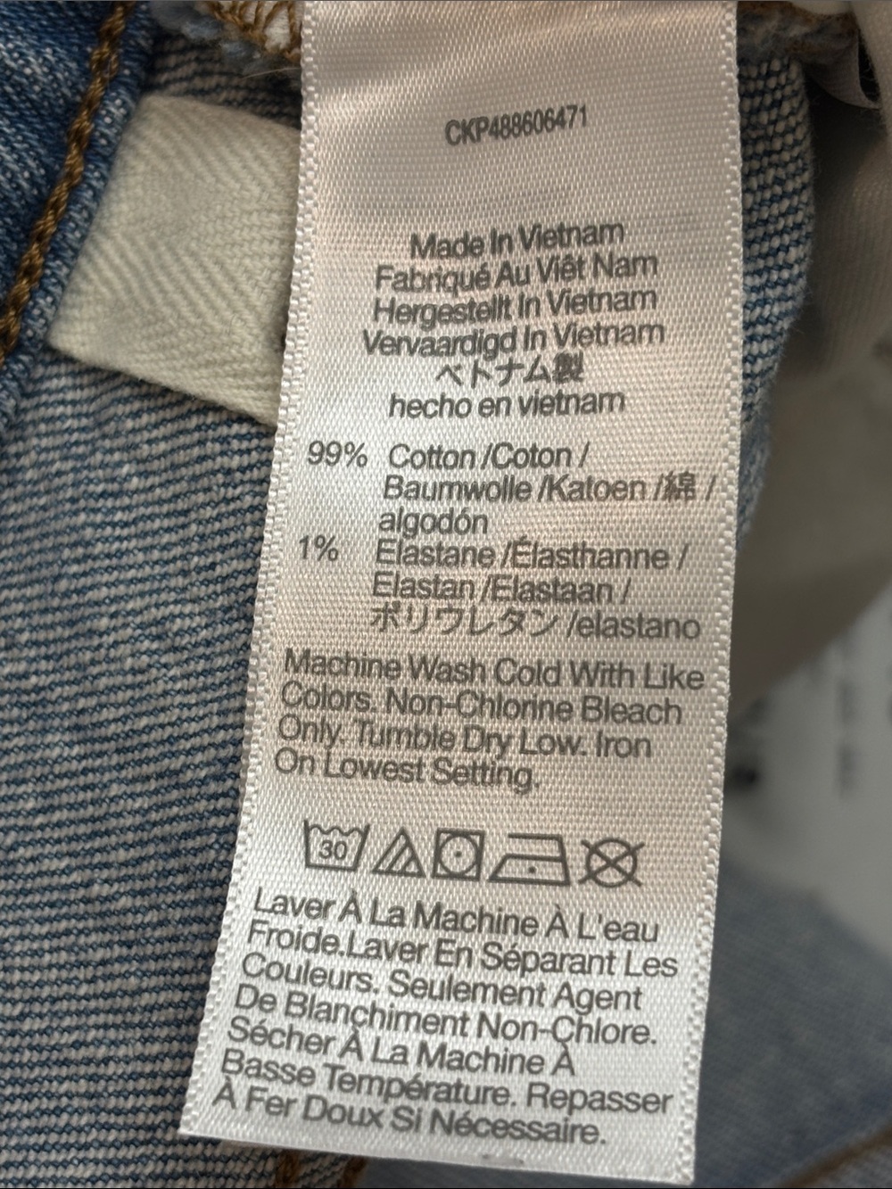 Madewell The '90s Straight Blue Rondell Wash Comfort Stretch Jean Size 30 - Picture 15 of 16